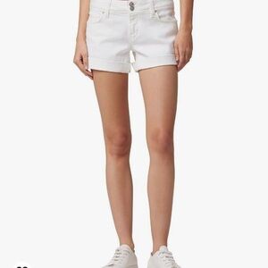 Hudson white denim shorts, size 29